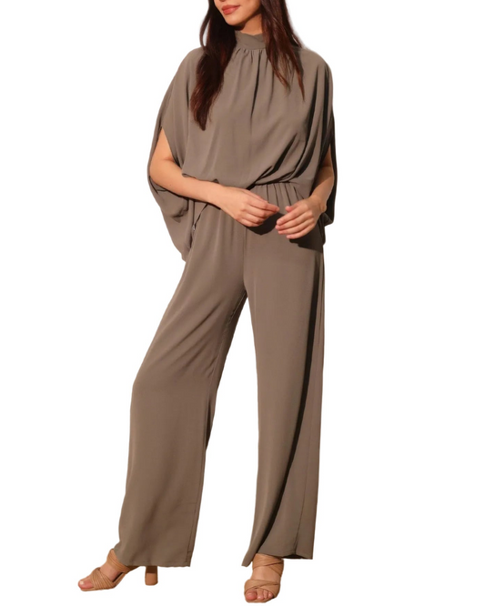 Textured Caftan Jumpsuit