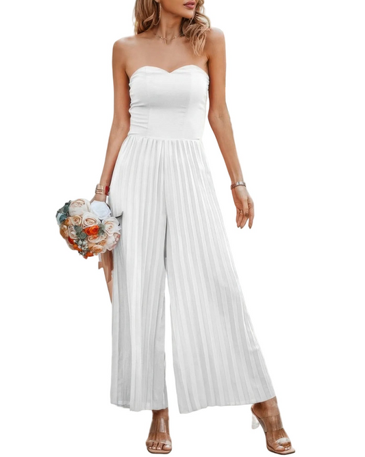 Strapless High Waist Jumpsuit - 2 color options