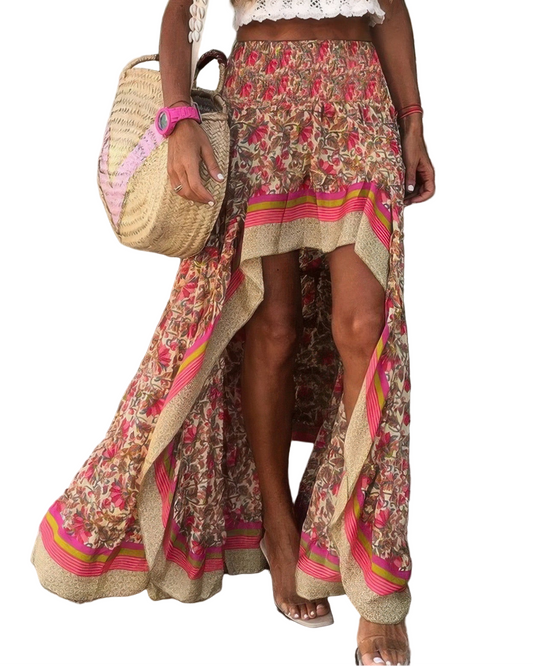 Floral Irregular Skirt