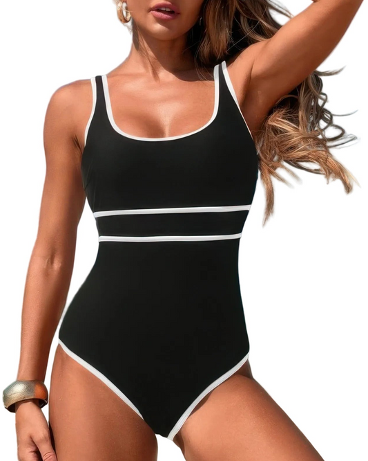 Contrast Trim Swimsuit - 5 color options